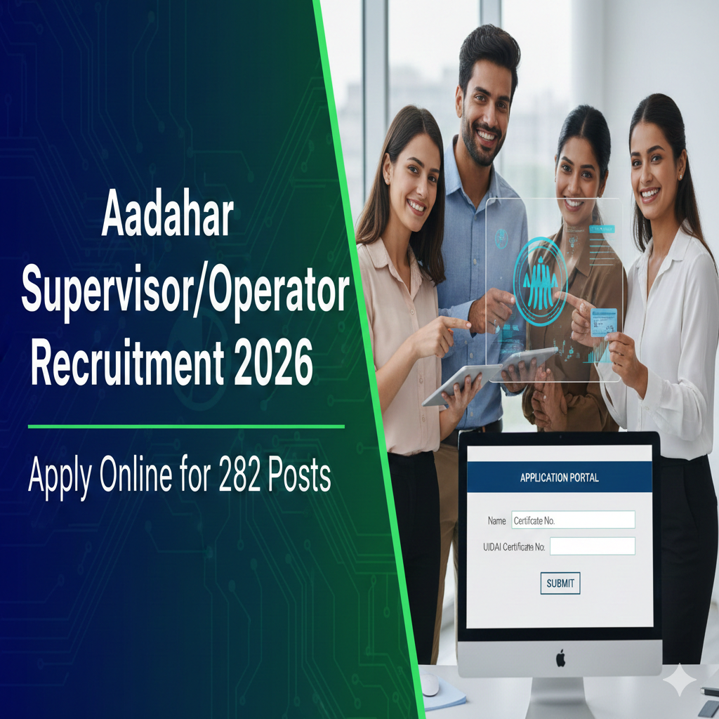 Aadhaar Supervisor/Operator Recruitment 2026