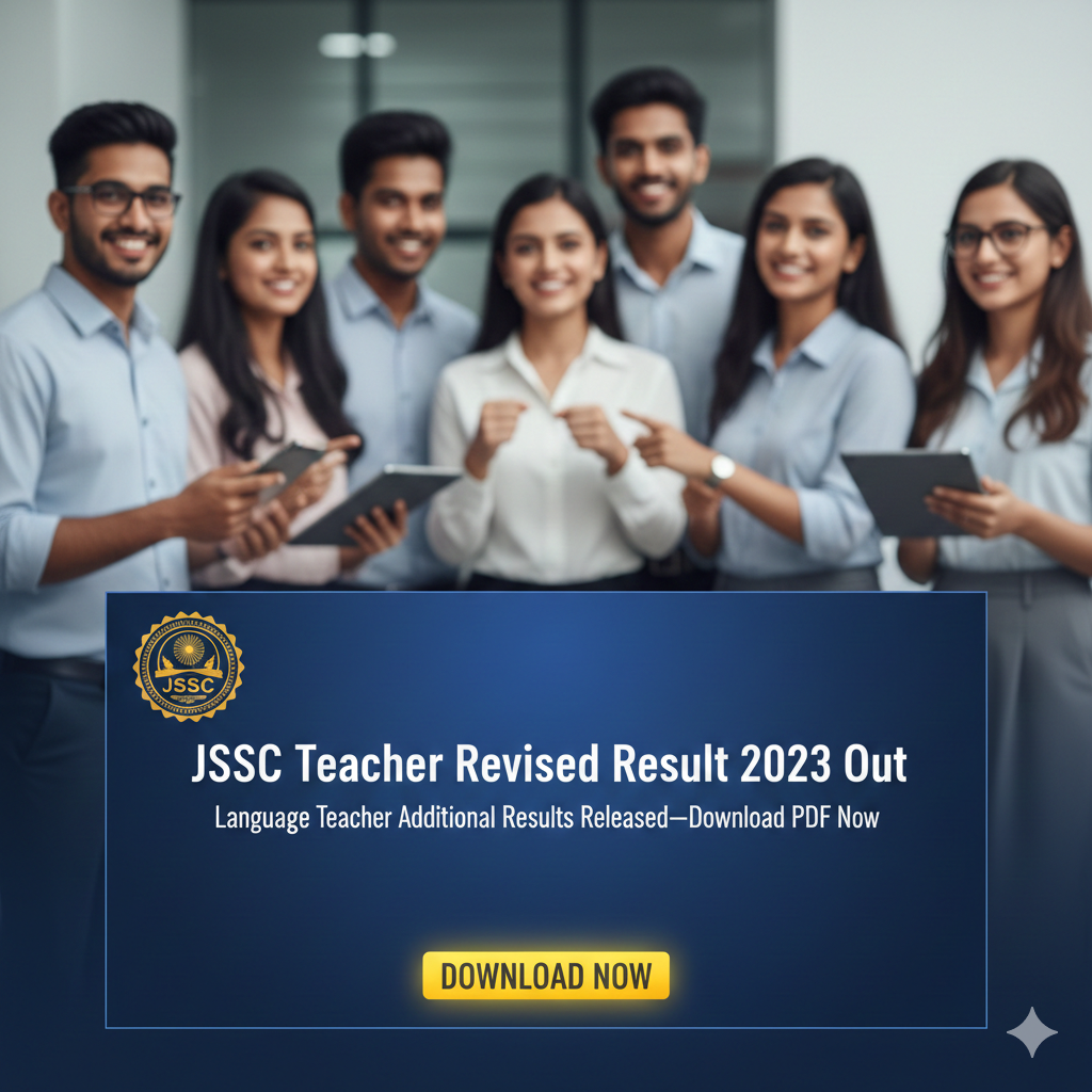 JSSC Teacher Revised Result 2023 Out