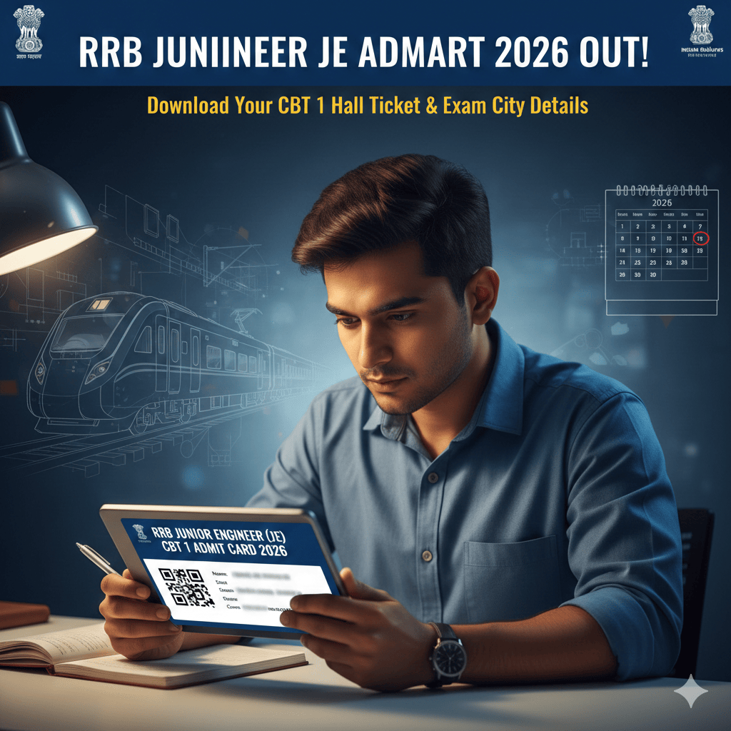 RRB Junior Engineer JE Admit Card 2026