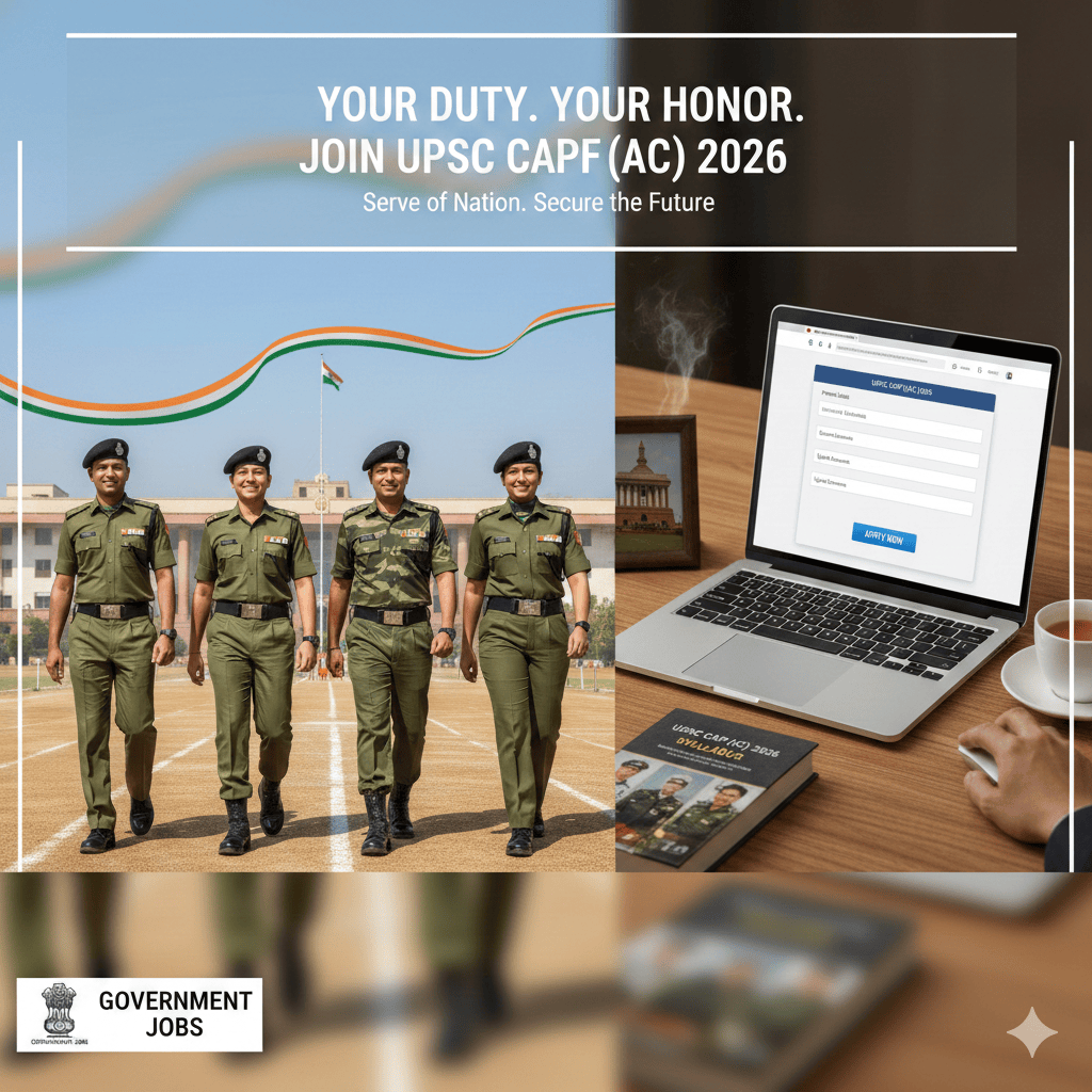 UPSC CAPF AC Recruitment 2026
