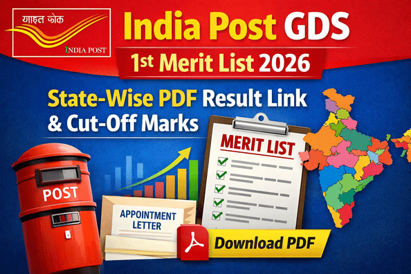 India Post GDS 1st Merit List 2026