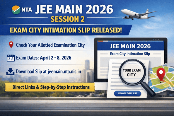 JEE Main 2026 Session 2 City