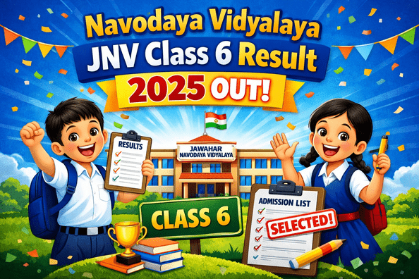 Navodaya Vidyalaya JNV Class 6 Result 2025 Out