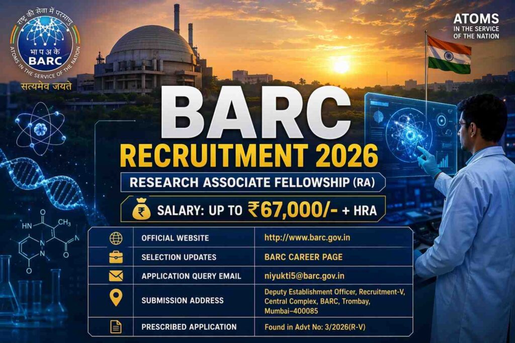 BARC Research Associate Recruitment 2026